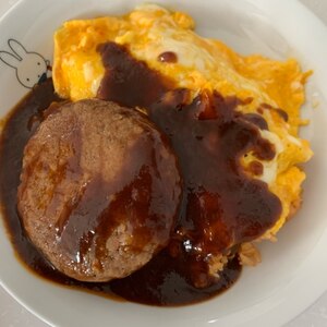 簡単ハンバーグオムライス レシピ 作り方 By テツオ63 楽天レシピ 簡単ハンバーグオムライス レシピ 作り方 By テツオ63 楽天レシピ